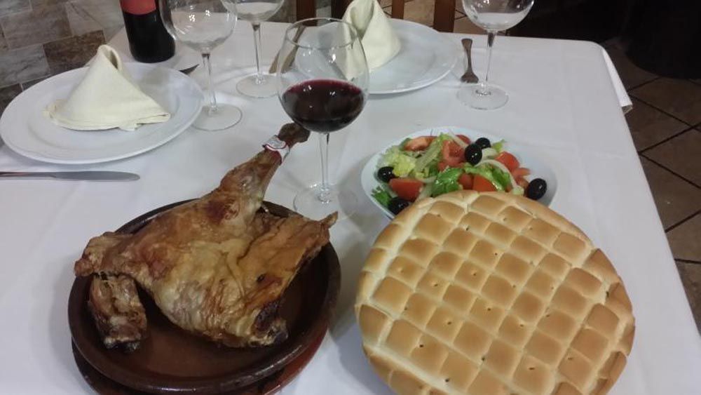 Cuarto de lechazo al horno
