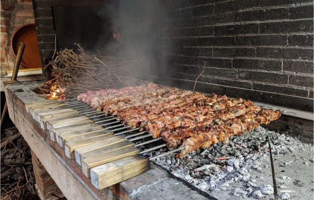 Pincho de lechazo a la brasa