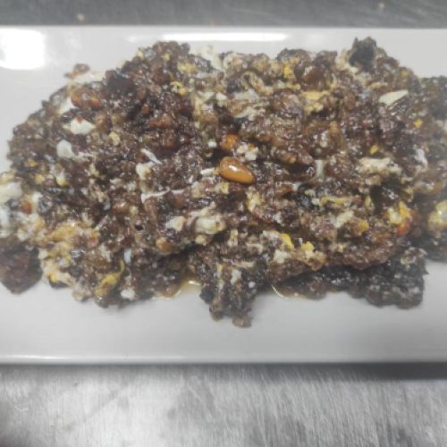 Revuelto de morcilla